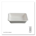 Food Trays, Containers, and Lids | Eco-Products EP-SCS8TNFA 36 oz 8 x 8 x 2 Vanguard Worldview Renewable and Compostable Sugarcane Take-Out Containers - White (200/Carton) image number 7