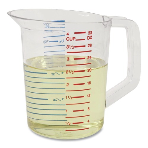 Rubbermaid Commercial Bouncer 32 oz. Measuring Cup - Clear