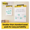 Project & Display Boards | Post-it Easel Pads Super Sticky 577SS-2PK 15 in. x 18 in. 20 Sheets Unruled Vertical-Orientation Self-Stick Easel Pads - White (2/Pack) image number 5