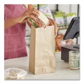 Office Jansan | Ross & Wallace Paper Products 100306 5.88 in. x 3.63 in. x 11 in. #6 Size Grocery Paper Bags - Kraft (2000/Bundle) image number 3