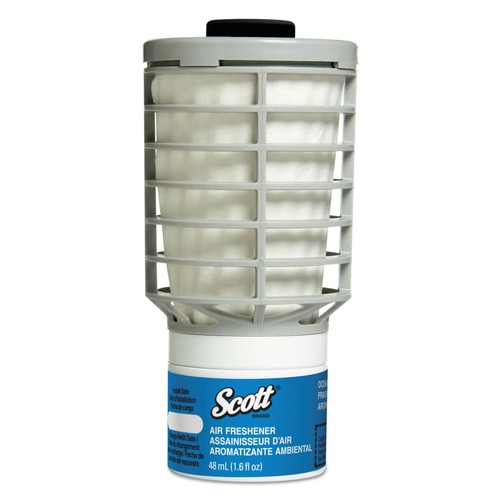 Odor Control | Scott 91072 Essential 48ml Cartridge Continuous Air Freshener Refills - Ocean Scent (6/Carton) image number 0