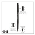 Pens | uni-ball 60040 ONYX Extra-Fine 0.5 mm Roller Ball Pen - Black Ink/Black Barrel (1-Dozen) image number 2