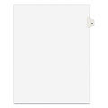 Office Jansan | Avery 01404 11 in. x 8.5 in. 26-Tab D Avery Style Preprinted Legal Exhibit Side Tab Index Dividers - White (25/Pack) image number 0