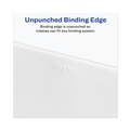 Office Jansan | Avery 12392 11 x 8.5 Preprinted Legal Exhibit S Bottom Tab Dividers - White (25/Pack) image number 2