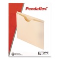  | Pendaflex 22000EE 2-Ply Straight Tab Letter Size Reinforced File Jackets - Manila (100/Box) image number 2