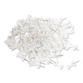 Office Jansan | U Brands 3088U06-24 0.44 in. Standard Push Pins - Clear Head/Silver Pin (200/Pack) image number 1