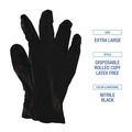 Work Gloves | Boardwalk BWK396XLBX 4.4 mil Disposable Powder-Free General Purpose Nitrile Gloves - X-Large, Black (100/Box) image number 6