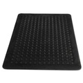  | Guardian 24030500 Flex Step 36 in. x 60 in. Rubber Polypropylene Anti-Fatigue Mat - Black image number 1