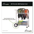 Utility Carts | Champion Sports ATRCT 20 in. Wide x 33 in. Long All-Terrain ABS Racket Cart - White image number 4