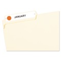 Office Jansan | Avery 05051 0.5 in. Diameter Handwrite Only Self-Adhesive Removable Color-Coding Labels - Neon Red (840/Pack) image number 1