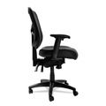  | Alera ALEEL4215 Elusion Series Supports Up to 275 lbs. 17.7 in. to 21.4 in. Seat Height Mesh Mid-Back Multifunction Chair - Black image number 1