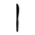 Cutlery | Dixie KM507 Heavy Mediumweight Plastic Knives - Black (1000/Carton) image number 2
