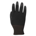 Work Gloves | Boardwalk BWK000298 Palm Coated Cut-Resistant HPPE Glove - Size 8 Medium, Salt and Pepper/Black (1-Dozen) image number 1