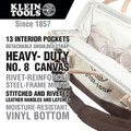 Cases and Bags | Klein Tools 5102-16SP 16 in. Deluxe Canvas Tool Bag image number 6