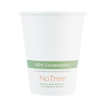 World Centric 4 oz. NoTree Paper Hot Cups - Natural (1000/Carton)