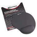  | Innovera IVR50449 10-3/8 in. x 8-7/8 in. Nonskid Base Mouse Pad with Gel Wrist Pad - Gray image number 1