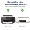 Office Jansan | Avery 05919 80 lbs. 4.25 in. x 5.5 in. Printable Postcards for Inkjet/Laser Printers - Matte Ivory (100 Cards, 4 Cards/Sheet, 25 Sheets/Pack) image number 5