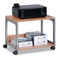 Office Carts & Stands | Durable 3710124 System 48 23.6 in. x 18.7 in. x 17 in. 2 Shelves Metal Multi-Function Trolley - Beech image number 2