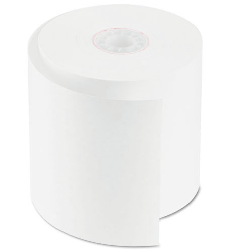  | PM Company 7701 2.75 in. x 150 ft. Impact Bond Paper Rolls - White (50 Rolls/Carton) image number 0