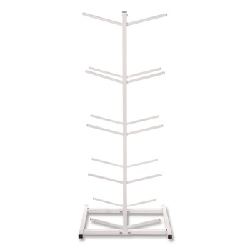 Champion Sports 12 in. x 23 in. x 51 in. Double Medicine Ball Tree - White
