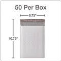 Office & Office Supplies | Quality Park QUA95007 6 x 9 Redi-Seal Adhesive Poly Bubble Mailers - White (25/Pack) image number 6