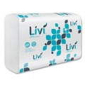 Cleaning & Janitorial Supplies | Livi VPG Select 50861 9.45 in. x 10.55 in. 1-Ply Multifold Towel - White (1-Carton) image number 0