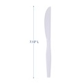 Cutlery | Boardwalk BWK KNIFEMWPS Mediumweight Polystyrene Cutlery Knife - White (1000/Carton) image number 6