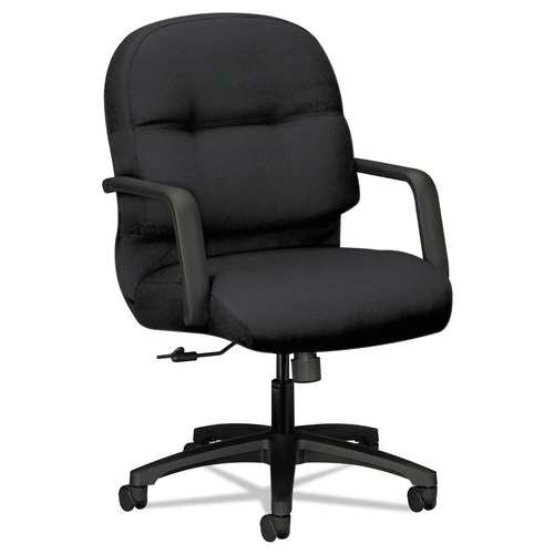 Office & Office Supplies | HON H2092.H.CU10.T 17 in. - 21 in. Seat Height Pillow-Soft 2090 Series Managerial Mid-Back Swivel/Tilt Chair Supports Up to 300 lbs. - Black image number 0