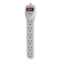 Office & Office Supplies | Tripp Lite TLP602 Protect It! 180 Joules 2 ft. Cord 6 AC Outlets Home Computer Surge Protector - Light Gray image number 5