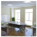  | Alera ALEVA737260BK Valencia 57.88w x 19.75d x 28.5h Flip Training Table Base with Modesty Panel - Black image number 4