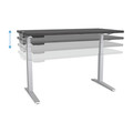 Office Desks & Workstations | Fellowes Mfg Co. 9650001 Levado 48 in. x 24 in. High Pressure Laminate Table Top - Gray Ash image number 3