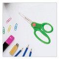 Office Jansan | Westcott 14872 5 in. Kids' Scissors with Pointed Tip, 2 in. Cut Length, and Antimicrobial Protection - Assorted (12/Pack) image number 4