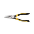 Pliers | Klein Tools J206-8C 8.5 in. All-Purpose Spring Loaded Long Nose Pliers image number 0