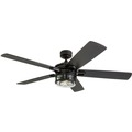 Ceiling Fans | Honeywell 50690-45 52 in. Bontera Indoor LED Ceiling Fan with Light - Matte Black image number 1