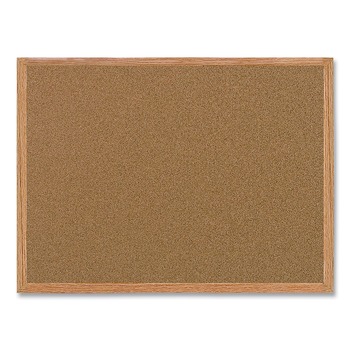 OFFICE PRESENTATION SUPPLIES | MasterVision MC070014231 Value Cork Bulletin Board With Oak Frame, 24 X 36, Natural