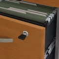 Office Filing Cabinets & Shelves | Bush WC72453SU 15.75 in. x 20.25 in. x 27.88 in. Series C 3-Drawers Box/Box/File Legal/Letter/A4/A5 Mobile Left/Right Pedestal File - Cherry/Gray image number 2
