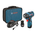 Impact Wrenches | Factory Reconditioned Bosch PS82-02-RT 12V MAX Lithium-Ion EC Brushless 3/8 in. Cordless Impact Wrench Kit (2 Ah) image number 0