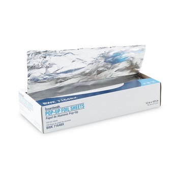 Boardwalk 12 in. x 10.75 in. 63 Gauge Standard Duty Aluminum Foil Pop-Up Sheets (2400/Carton)