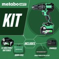 Hammer Drills | Metabo HPT DV36DCM 36V MultiVolt Brushless Lithium-Ion 1/2 in. Cordless Hammer Drill Kit (2.5 Ah/5 Ah) image number 1