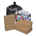 Trash Bags | Pitt Plastics PCRL4046SHK 40 Gallon 1.35 mil 40 in. x 46 in. Perforated Roll Eco Strong Plus Can Liners - Black (100/Carton) image number 2