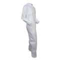 Bib Overalls | Ansell KCC 46105 A30 Elastic-Back and Cuff Coveralls - Double Extra Large, White (25/Carton) image number 1