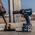 Impact Wrenches | Makita GWT07D 40V max XGT Brushless Lithium-Ion Cordless 4-Speed Mid-Torque 1/2 in. Sq. Drive Impact Wrench Kit with Friction Ring Anvil and 2 Batteries (2.5Ah) image number 6