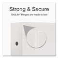 Office Jansan | Cardinal 10350CB Premier 3 Easy Open Locking Slant D Ring 5 in. Capacity ClearVue Binder - White image number 3