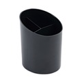 | Universal UNV08108 4-1/4 in. x 5-3/4 in. Recycled Plastic Big Pencil Cup - Black image number 2