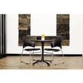 Office & Office Supplies | Safco 6804BL Reve 19.75 in. x 23.5 in. x 33.5 in. Guest Chair with Sled Base - Black Seat/Black Back/Silver Base (2/Carton) image number 1