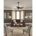 Ceiling Fans | Casablanca 54006 54 in. Ainsworth Gallery 3 Light Onyx Bengal Ceiling Fan with Light image number 7