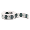 Labels | Smead 67375 1 in. x 1.25 in. 5 Numerical End Tab File Folder Labels - White (1-Roll) image number 0