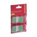 Office Jansan | Universal UNV99003 Page Flags - Green (50 Flags/Dispenser, 2 Dispensers/Pack) image number 0