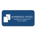 Notebooks & Pads | Roaring Spring 77648 11.75 in. x 9.25 in. 76-Sheets Quadrille Rule Lab and Science Numbered Notebook - Red Cover (24/Carton) image number 3