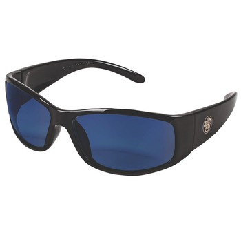 Ansell 3016314 Elite Safety Glasses - Black Frame, Blue Mirror Polycarbonate Lens (12/Carton)